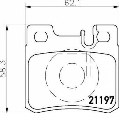 HELLA PAGID 8db355007361 -  Комплект тормозных колодок, дисковый тормоз